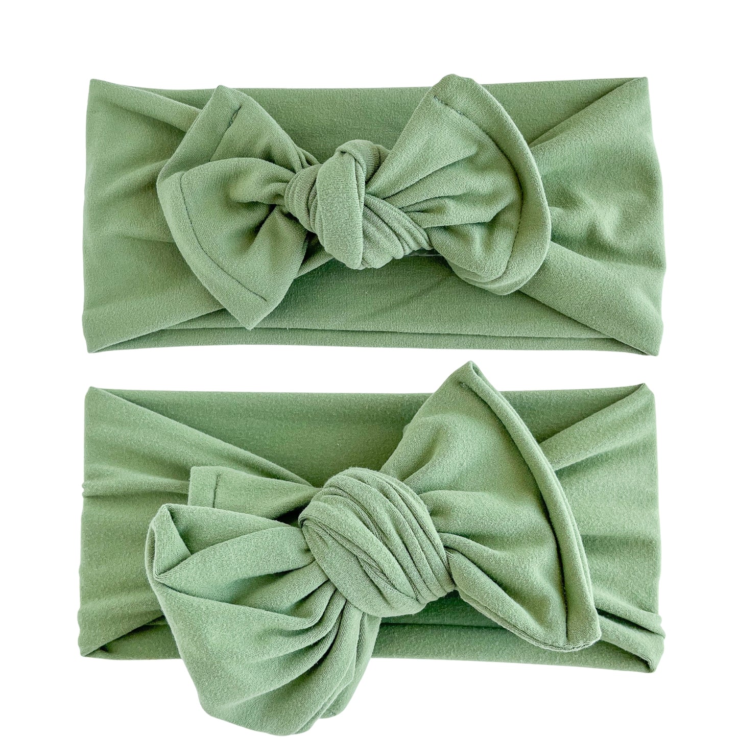Olive Green Brushed Baby Headband