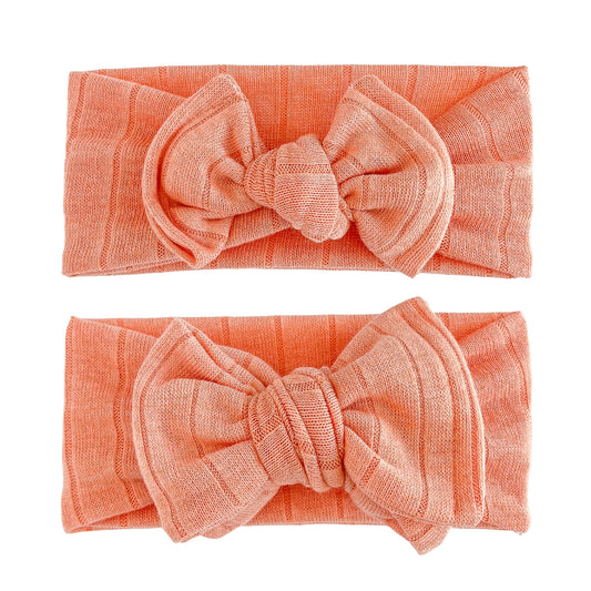 Orange Sweater Wide Ribbed Baby Headband