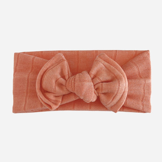 Orange Sweater Wide Ribbed Baby Headband