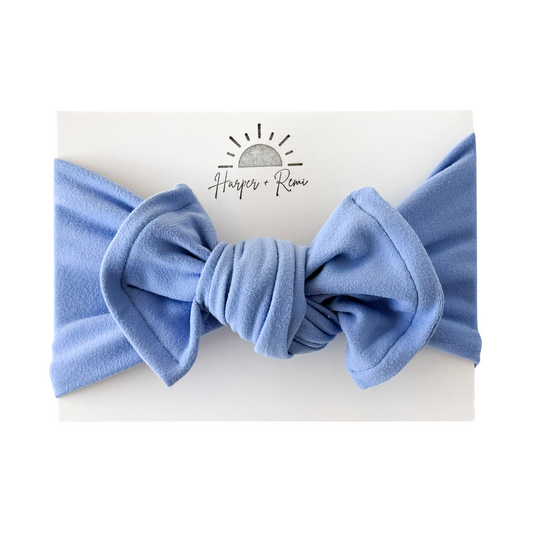 Periwinkle Blue | Brushed Top Knot