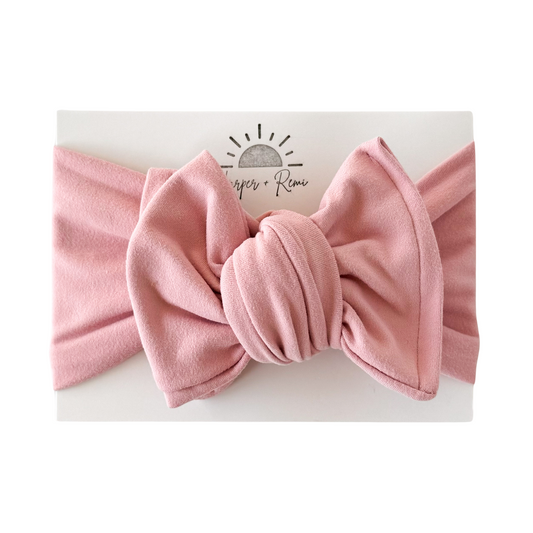 Pink | Brushed Oversized Bow