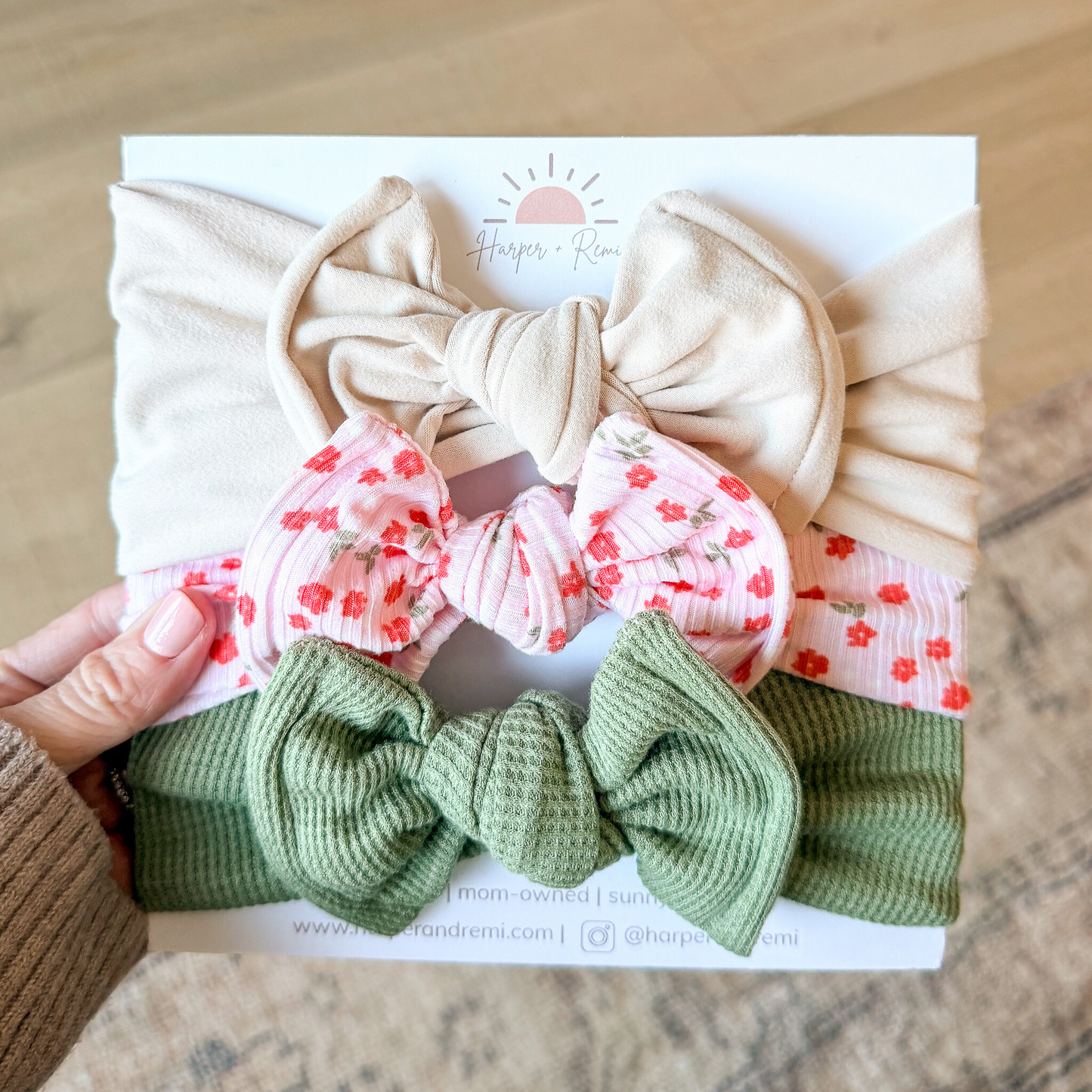 Pink Garden Party | Spring Baby Bow Bundle