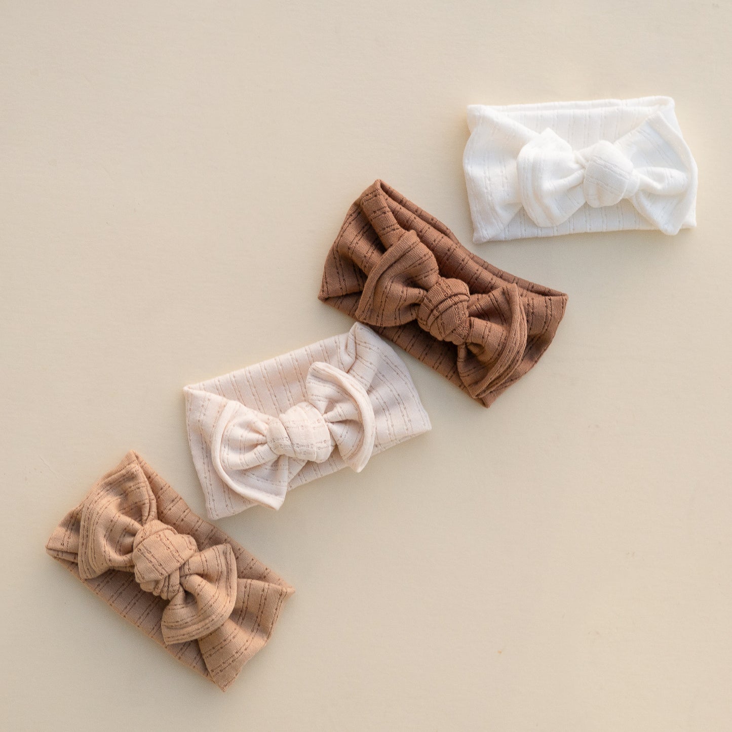 White Pointelle Baby Headband