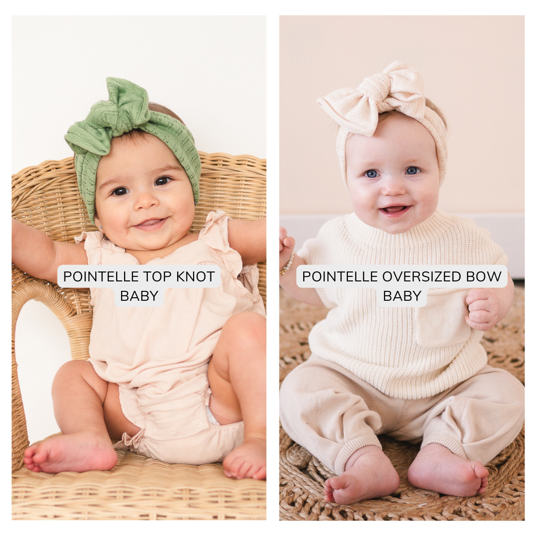 Cream Pointelle Baby Headband
