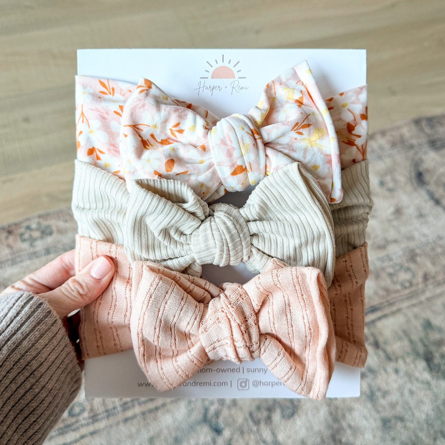 Pretty in Blush | Spring Baby Bow Bundle