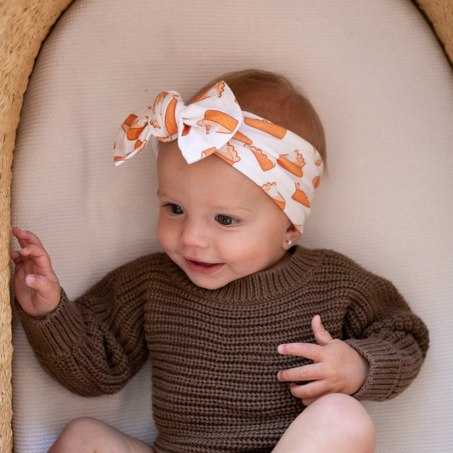 Pumpkin Orange Baby Headband Halloween Pumpkin Headband