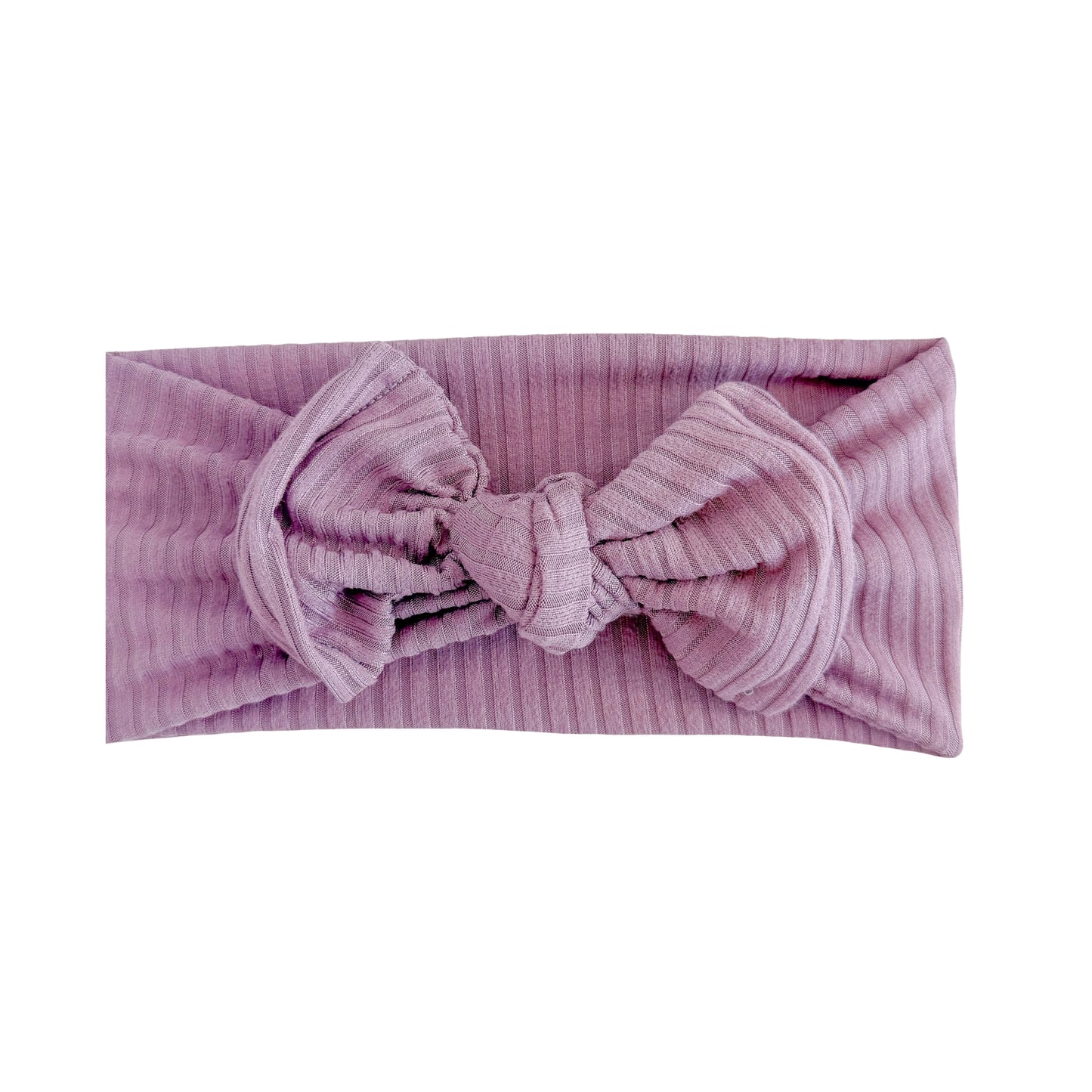 Purple Ribbed Baby Headband