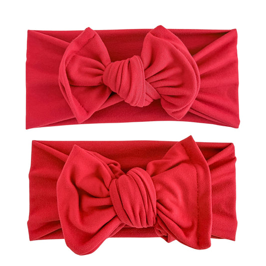 Red Brushed Baby Headband