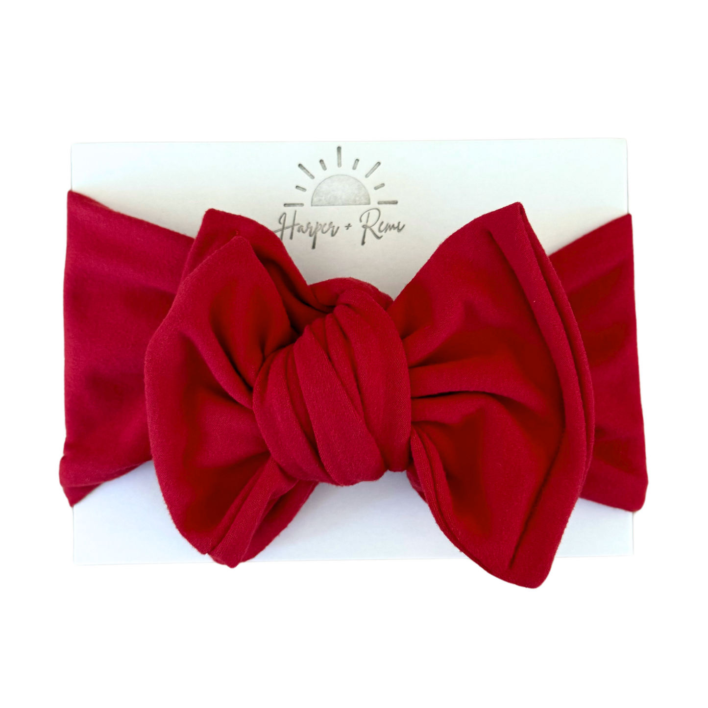 Red | Brushed Oversized Bow