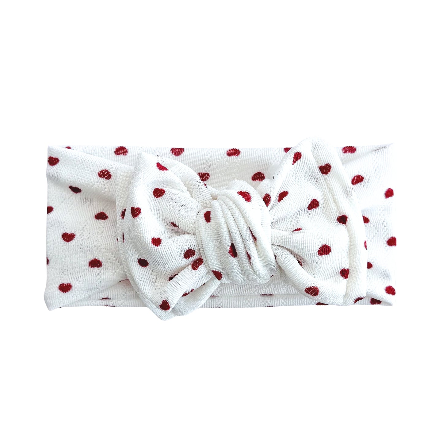 Red Hearts Jacquard Headband
