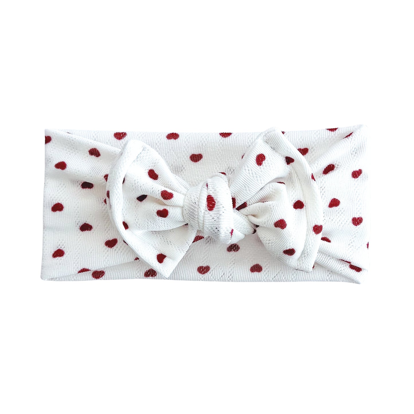 Red Hearts Jacquard Headband