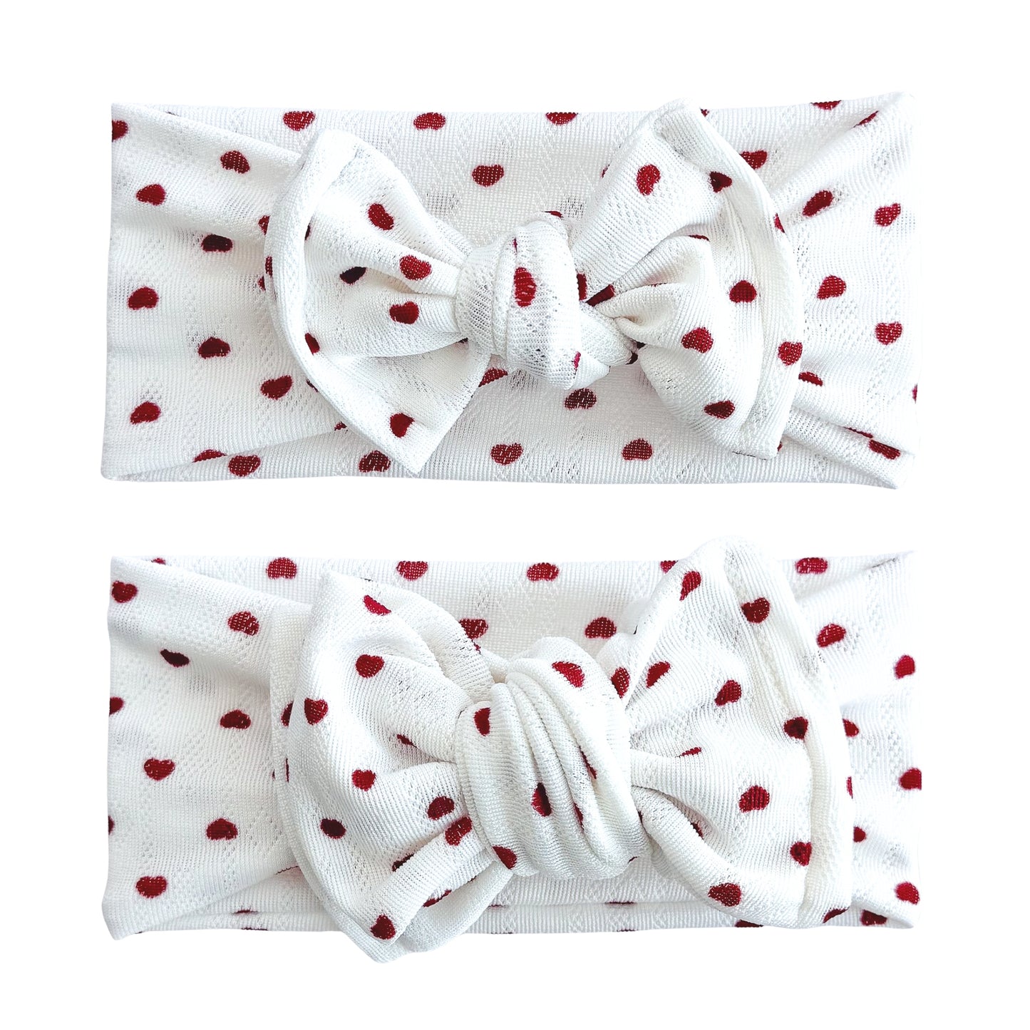Red Hearts Jacquard Headband