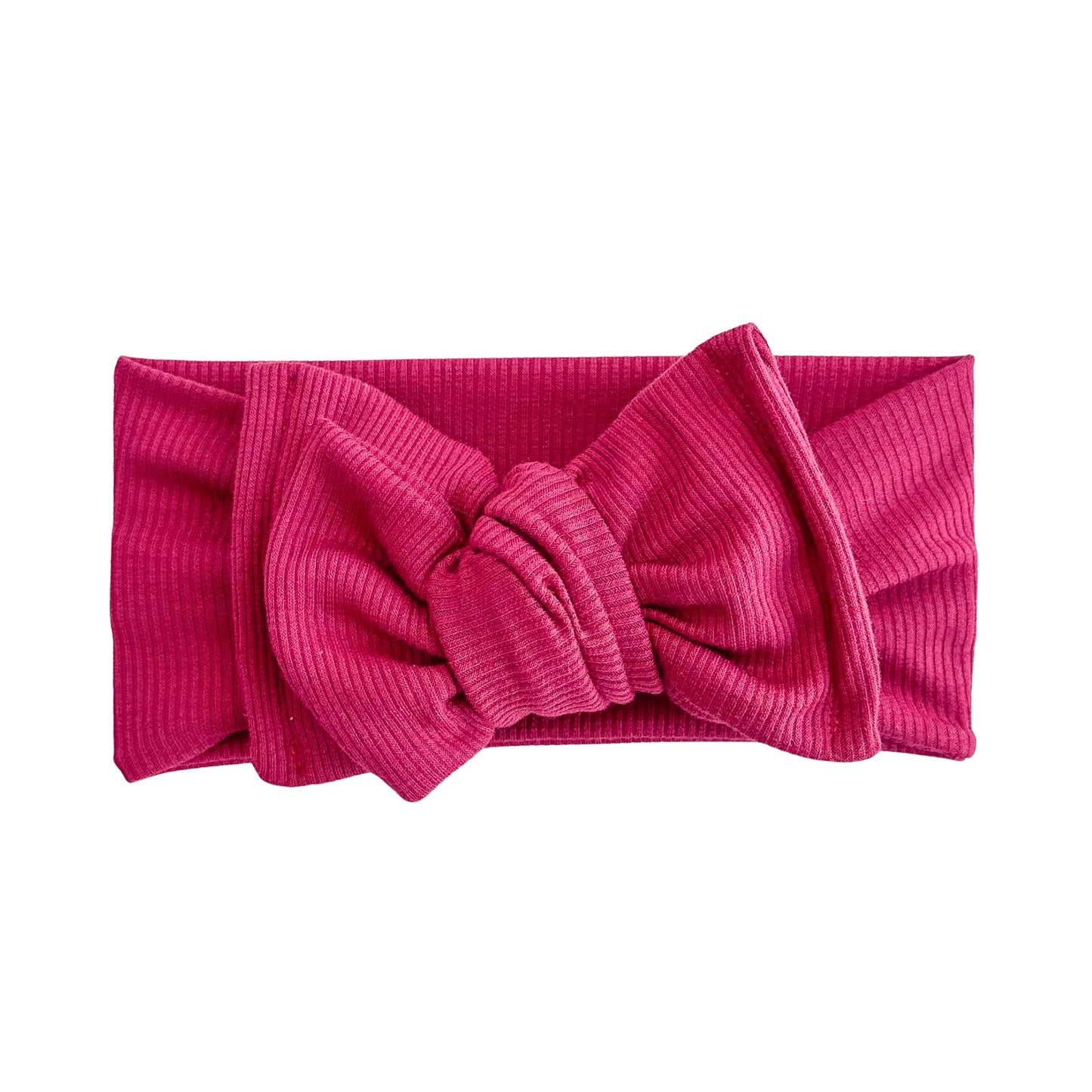 Red Premium Ribbed Headband