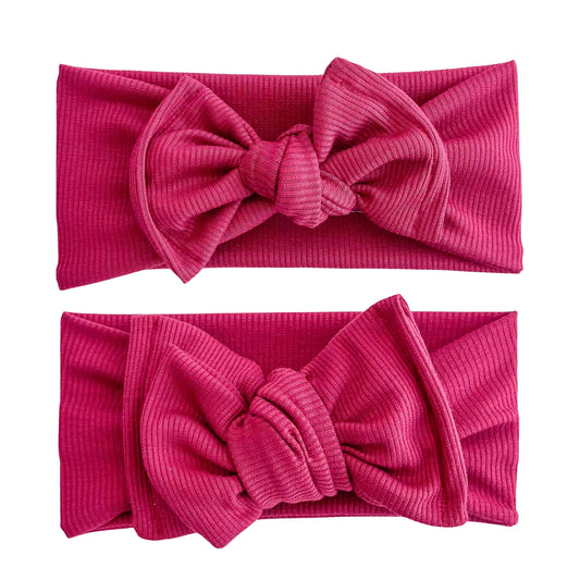 Red Premium Ribbed Headband