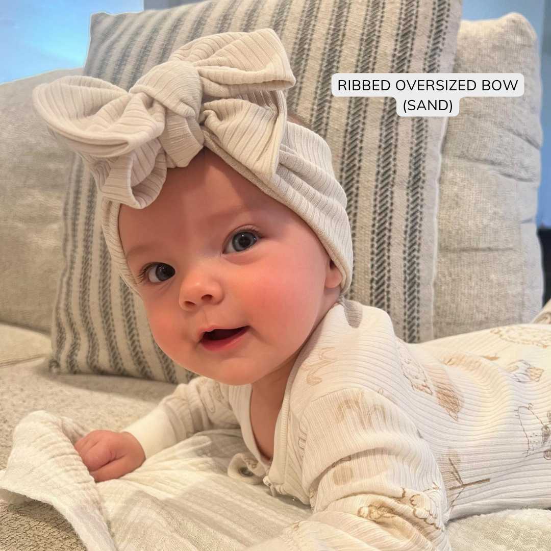 Sand Ribbed Baby Headband
