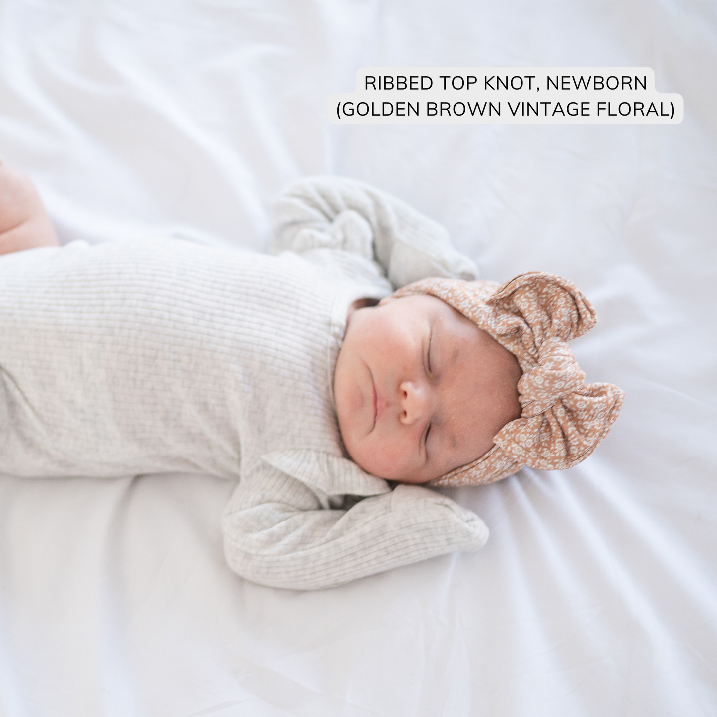 Honey Vintage Floral | Neutral Baby Bow Bundle