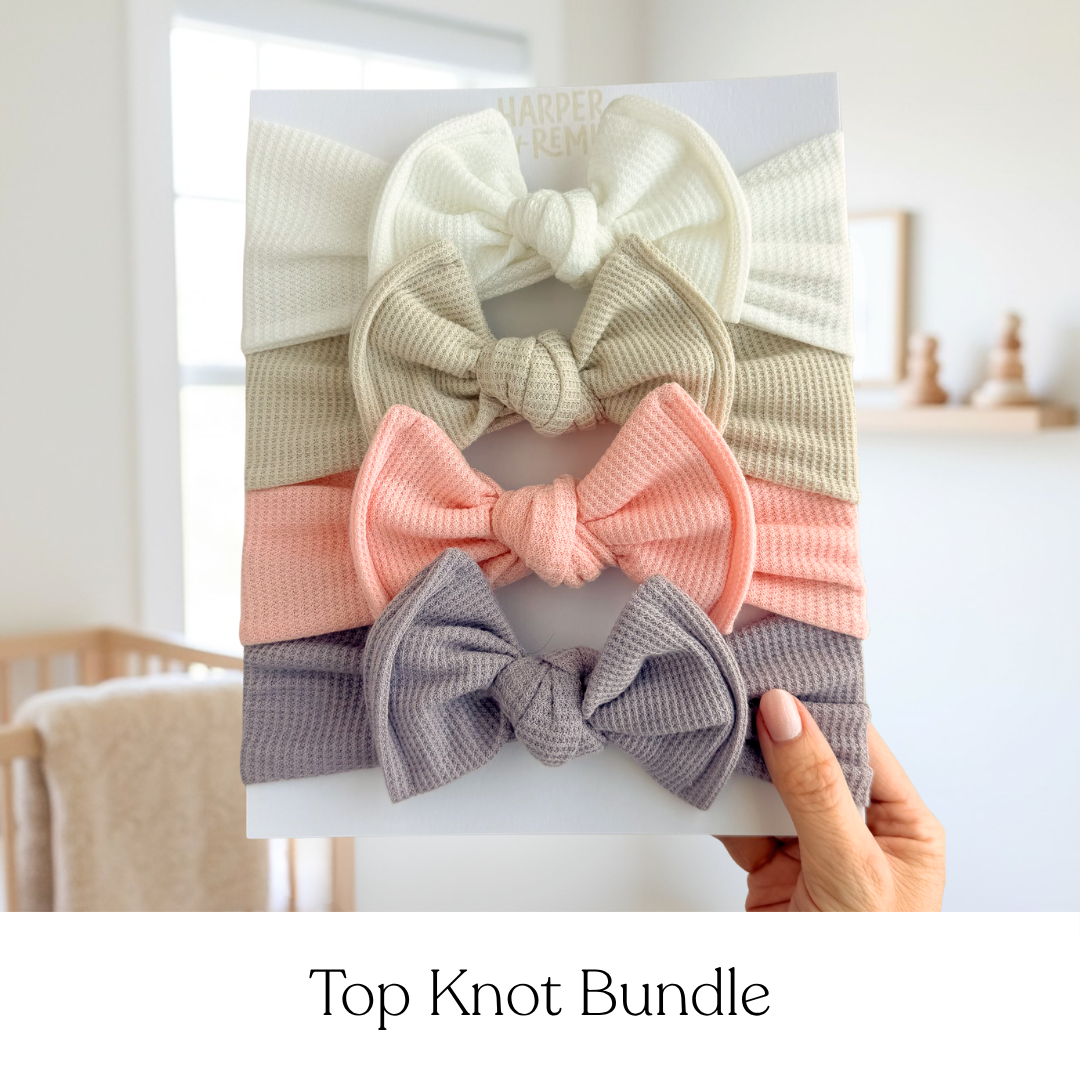 Girly Girl Essentials (Pink + Purple) | Waffle Baby Bow Bundle
