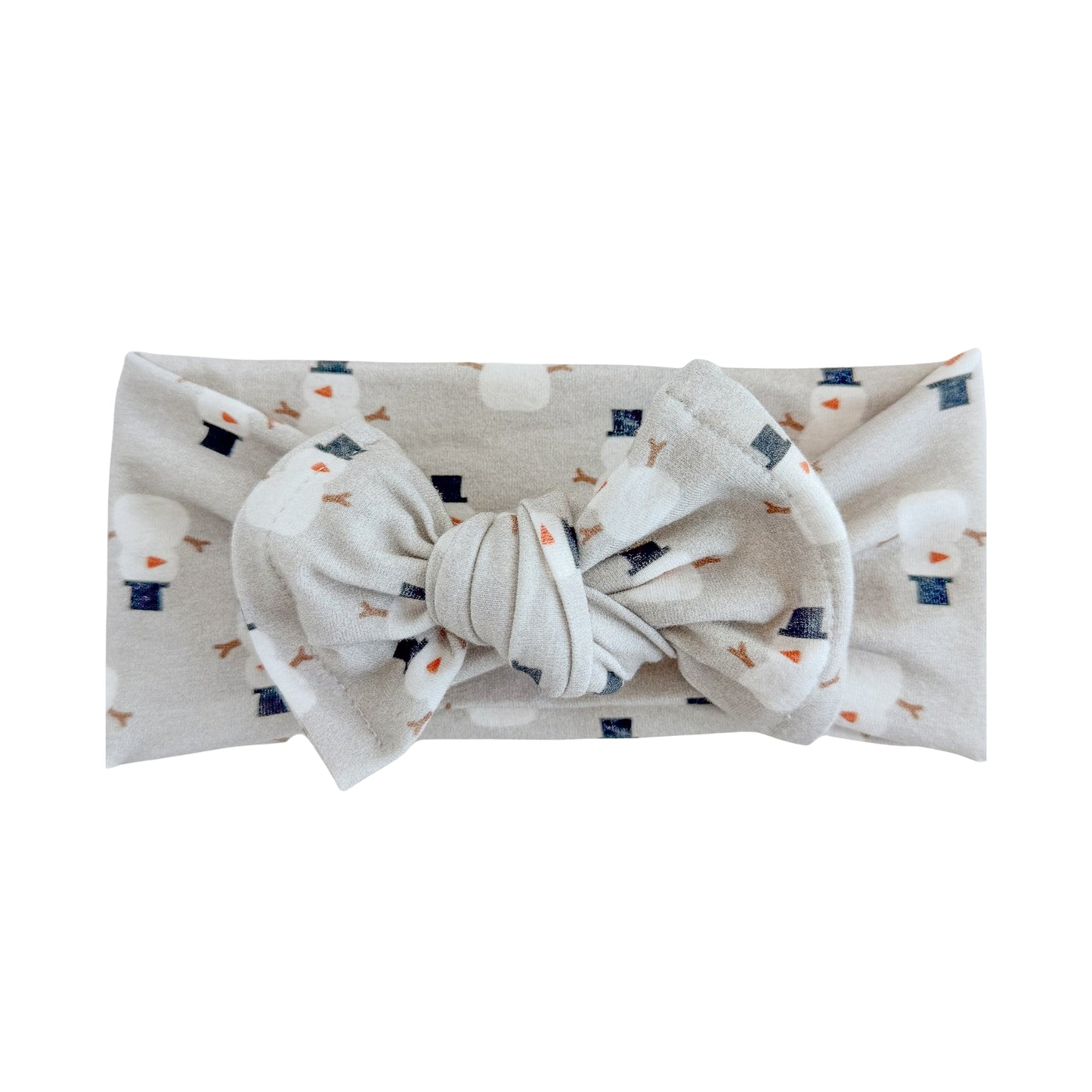 Frosty ☃️ Friends | Light Gray Snowman Baby Headband