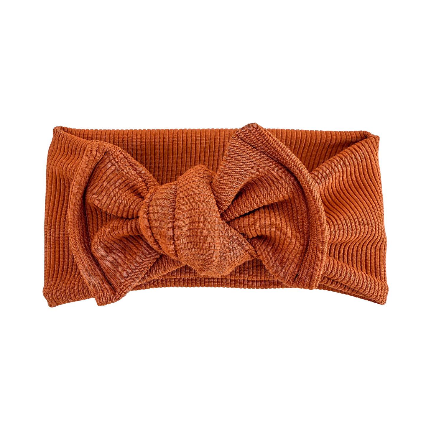 Pumpkin Spice Chunky Ribbed Baby Top Knot
