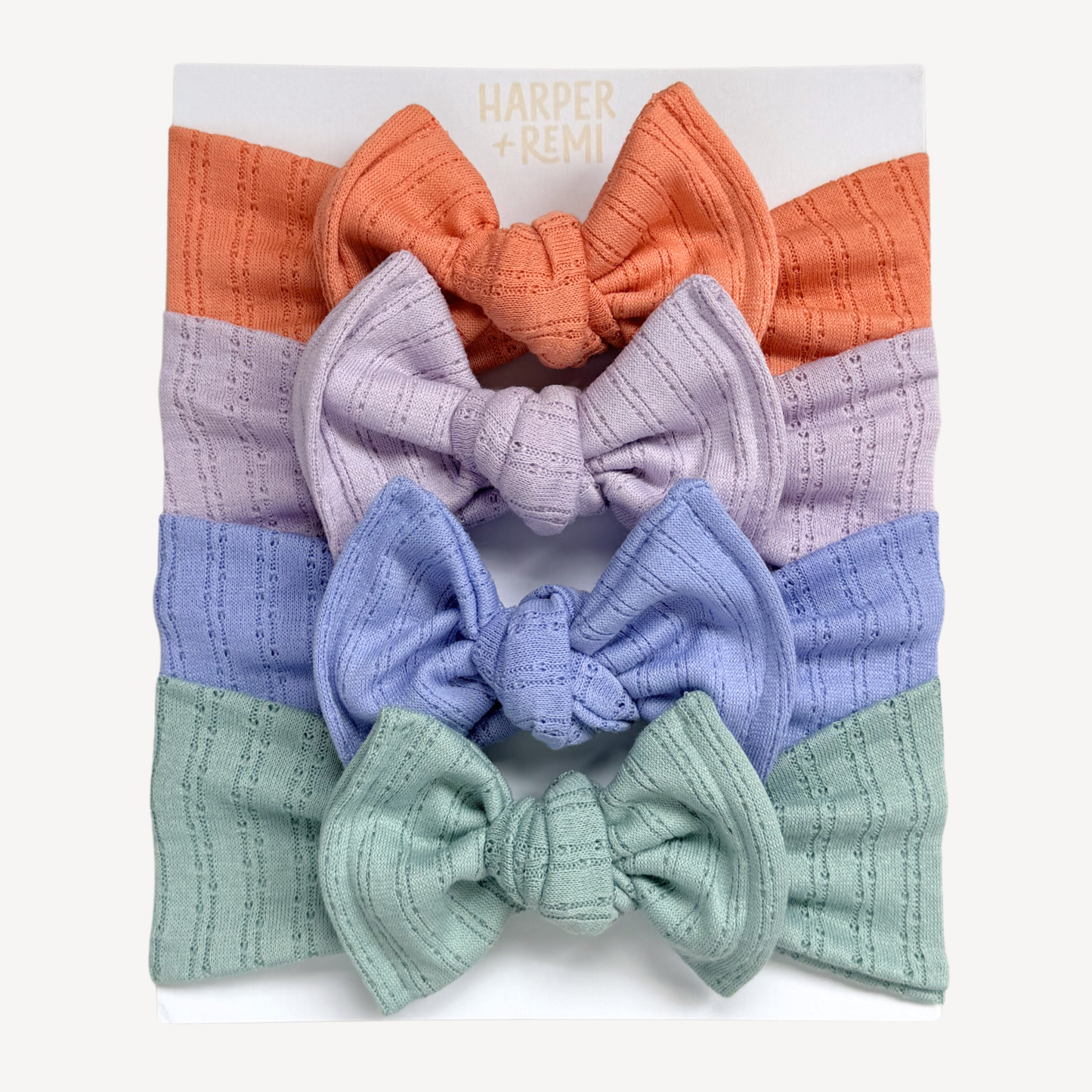 Sprinkle Party | Pointelle Baby Bow Bundle