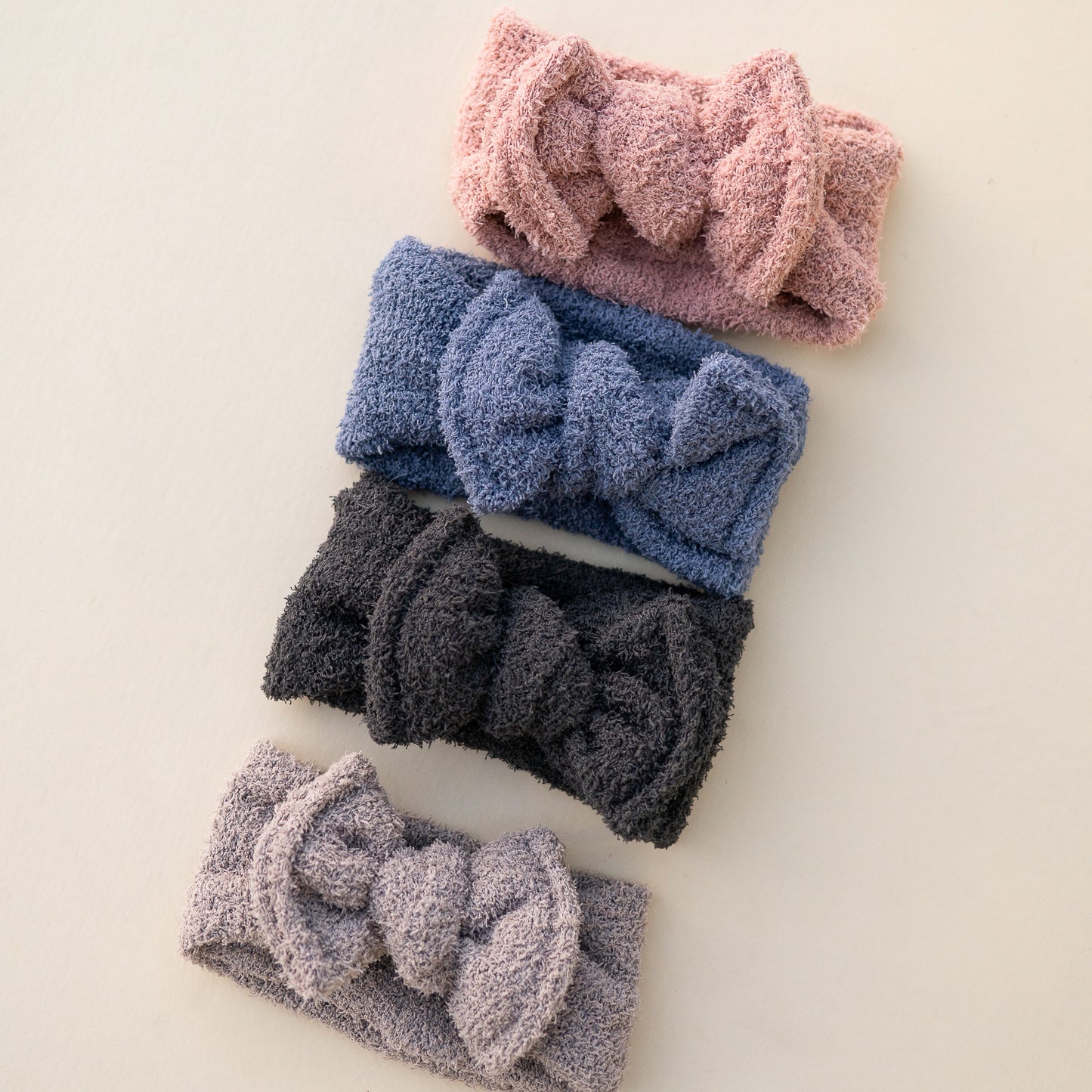 Charcoal Gray Teddy Bear Baby Top Knot
