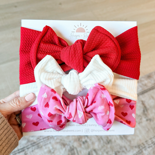 Valentine Baby Love | Valentine Baby Bow Bundle