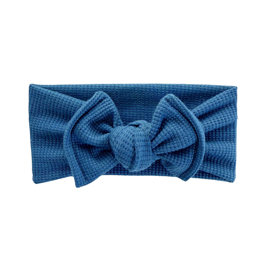 Blue Waffle Baby Headband