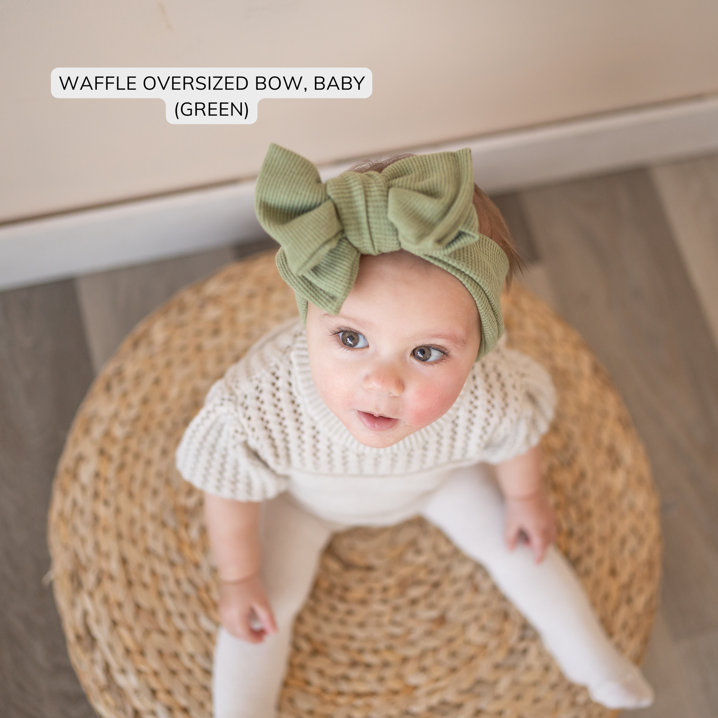 Everyday Spring Solids (Blue + Green) | Waffle Baby Bow Bundle