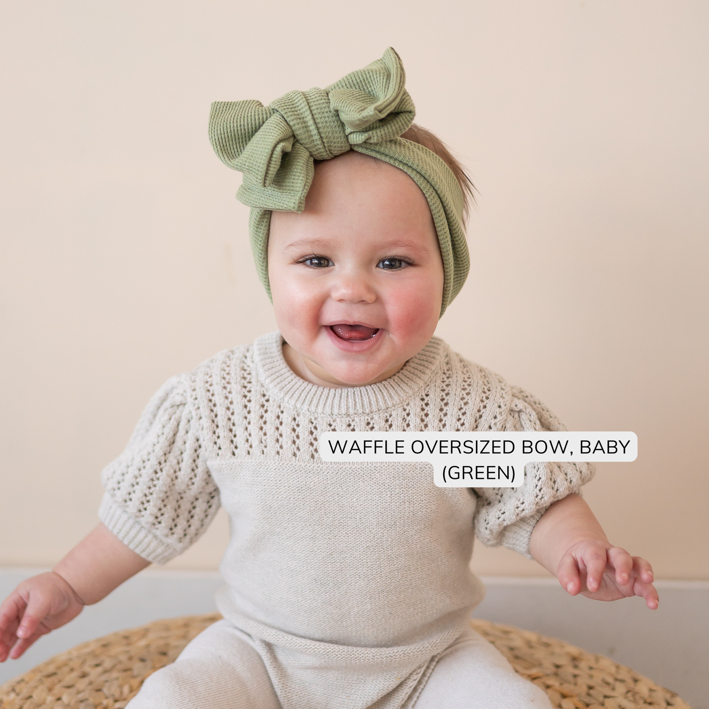 Everyday Spring Solids (Blue + Green) | Waffle Baby Bow Bundle