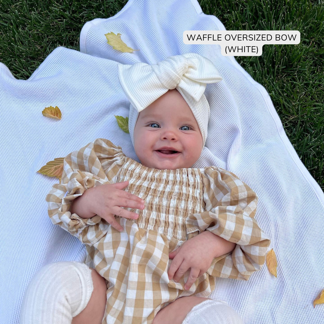 Holiday Classics | Waffle Baby Bow Bundle (Festive + Everyday Neutrals)