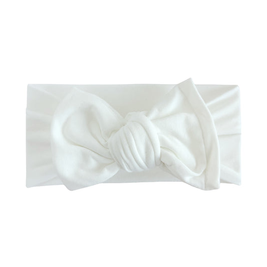 White Brushed Baby Headband