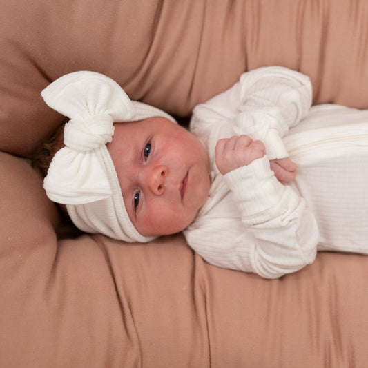 Ribbed Basics Bow Bundle | White, Sand & Black