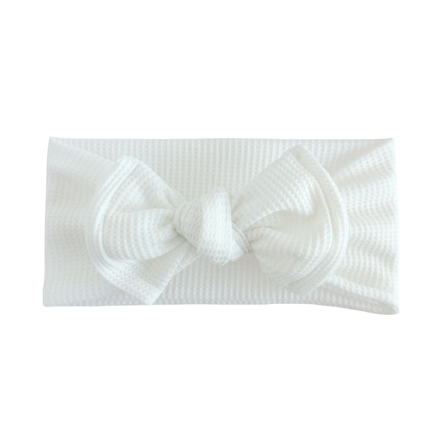 White Waffle Baby Headband